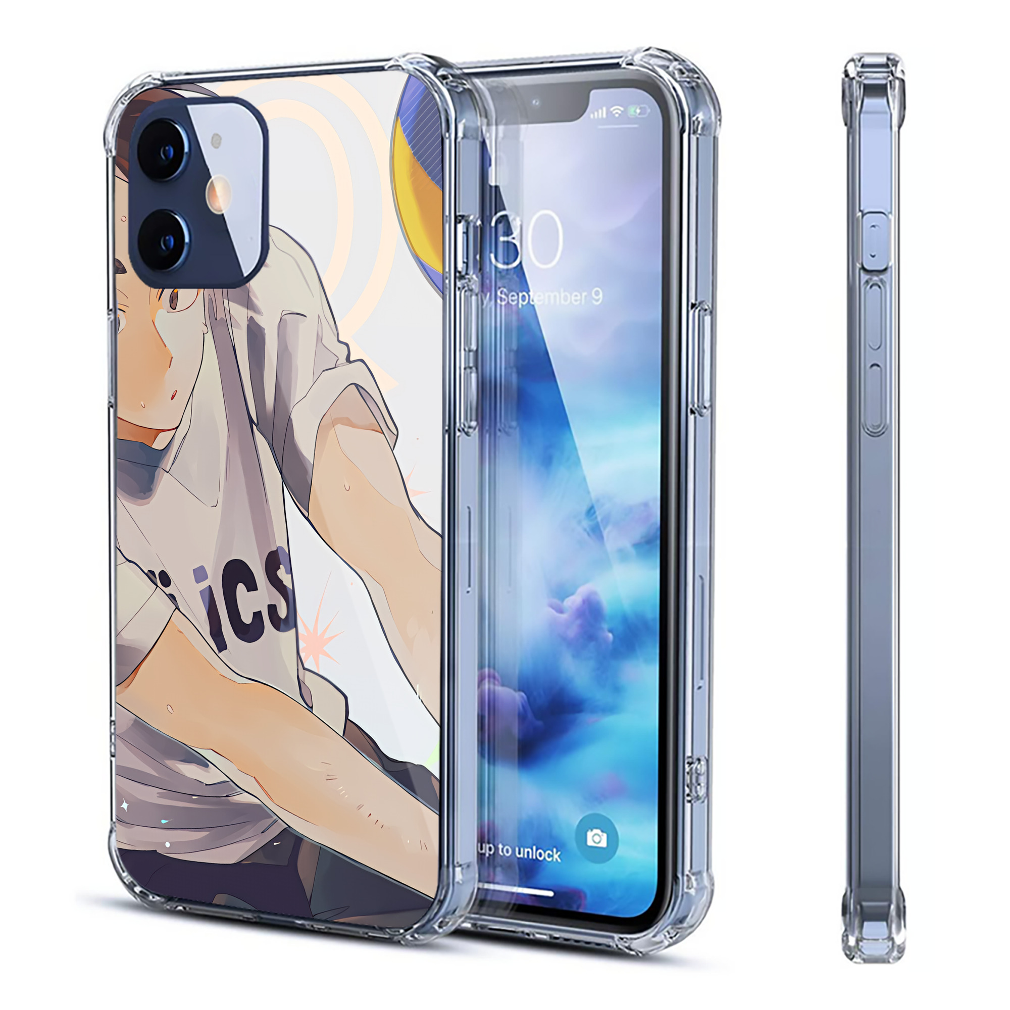 （画像用） ハイキュー!! Haikyu!! 【iPhone 12シリーズ対応】透明スマホケース（クリアソフトケース）